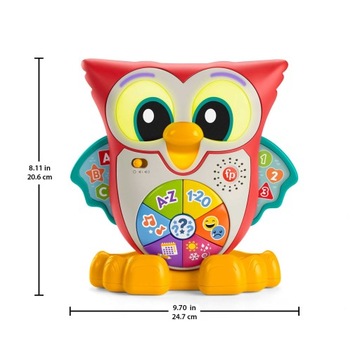 ОРИГИНАЛЬНАЯ ИНТЕРАКТИВНАЯ СОВА LINKIMALS FISHER PRICE ОБРАЗОВАТЕЛЬНАЯ НА ПОЛЬСКОМ ЯЗЫКЕ