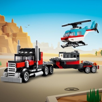 LEGO CREATOR 31146 ГРУЗОВИК И ВЕРТОЛЕТ НА ПЛАТФОРМЕ