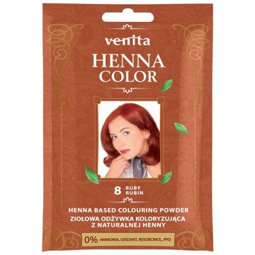 Venita ziołowa odżywka koloryzująca Henna Color 8