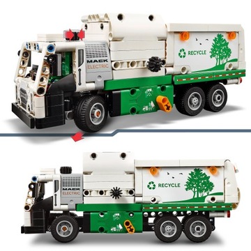 LEGO Technic Электрический мусоровоз Mack LR 42167 + подарочный пакет