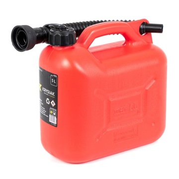 KANISTER NA PALIWO BENZYNĘ OLEJ BANIAK ZBIORNIK DO PALIWA 5L Z LEJKIEM