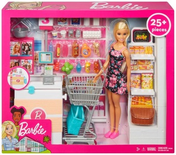 Zestaw Mattel Barbie Supermarket FRP01