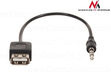 Kabel USB MACLEAN miniJack 3.5 mm 0.23