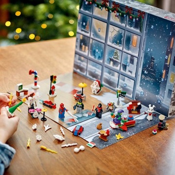 Lego Marvel Spider-Man Man Advent Calendar 2024, сборка Рождества