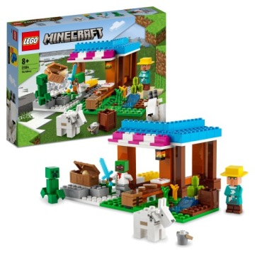 Кубики LEGO Minecraft Пекарня / 21184 + подарочный пакет