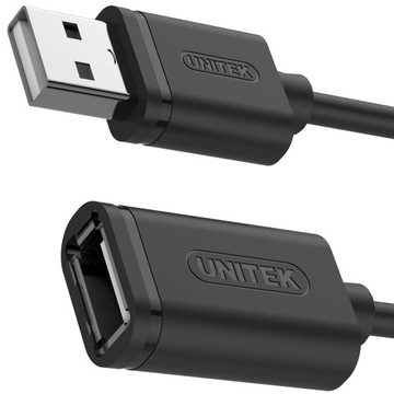 UNITEK Кабель-удлинитель USB 2.0 AM-AF 2M