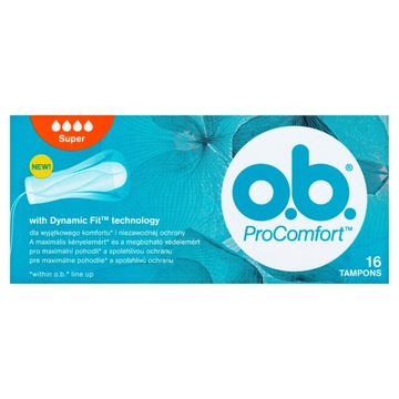 Tampony O.B. ProComfort Super 16 sztuk
