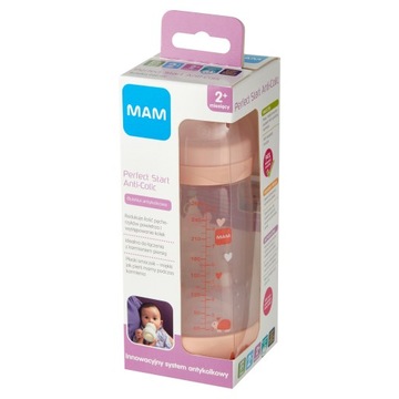 MAM Butelka Anti-Colic 260ml 2m+ Girl