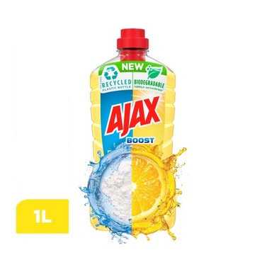 AJAX Универсальная СТИРАЛЬНАЯ ЖИДКОСТЬ Сода + Лимон 1л