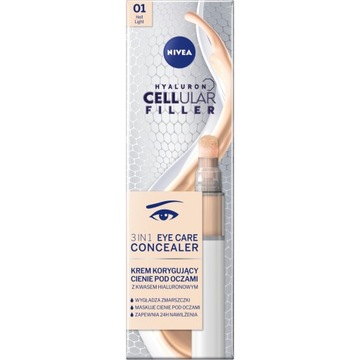NIVEA Hyaluron Cellular Filler крем для глаз, светлый