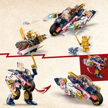 LEGO NINJAGO 71792 Механ Соры трансформируется в гоночный велосипед