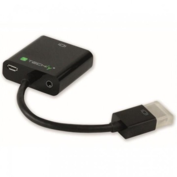 TECHLY HDMI - VGA - аудио 3,5 мм - microUSB HDMI (вилка) - адаптер VGA