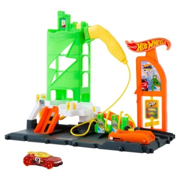 HOT WHEELS CITY набір суперстанція заряджання автомобілів електричних 4+