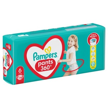 Pampers Pants 360 Pieluchomajtki 6 14-19kg 48szt