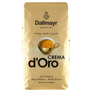 DALLMAYR Crema d'Oro - Kawa Ziarnista 500 g - delikatna i aromatyczna