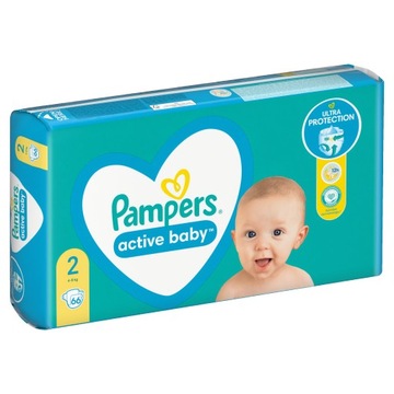 Pieluszki Pampers Active Baby Rozmiar 2 66 szt.