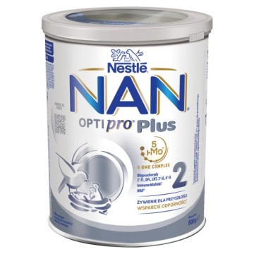 Молоко наступне NAN OPTIPRO Plus 2 5HMO для немовлят від 6 місяців 800 г