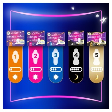 ALWAYS PLATINUM Безопасные ночные прокладки Extra 8 шт.
