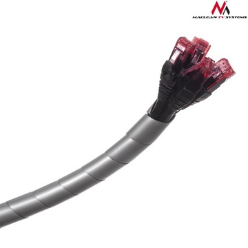 MCTV-687S 48458 Крышка кабеля (20,4*22 мм), 3 м, серебряная спираль