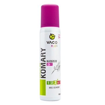 VACO KIDS spray na komary, kleszcze i meszki dla dzieci 3+, 100 ml