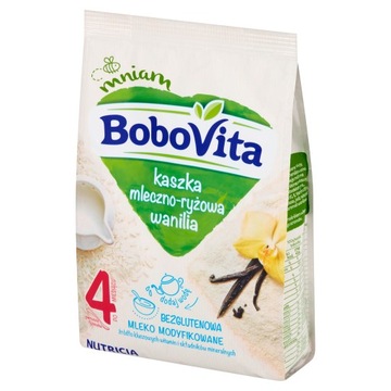 БобоВита Молочно-рисовая каша со вкусом ванили после 4 месяцев 230 г