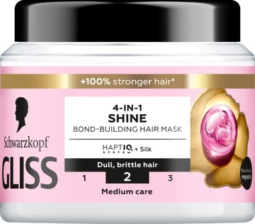 Gliss 4-in-1 Shine Maska do włosów nadająca blasku 400 ml
