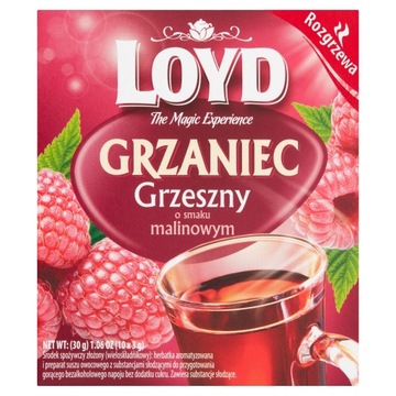 Чай LOYD Grzaniec Grzeszny малина 10 пакетиков