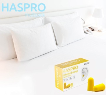 Пробки одноразовые Haspro Multi10, желтые, 10 пар.