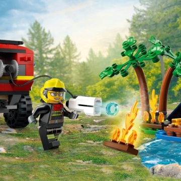 LEGO CITY 60412 Внедорожная пожарная машина с лодкой