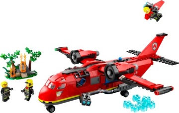 LEGO CITY BLOCKS FIRE ПОЖАРНЫЙ СПАСАТЕЛЬНЫЙ САМОЛЕТ ПОДАРОК ​​ДЛЯ ДЕТЕЙ 6, 7, 8 ЛЕТ