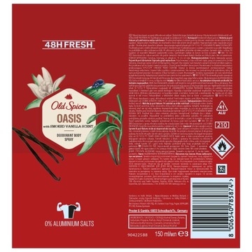 Old Spice Oasis, спрей -дезодорант для мужчин, 150 мл