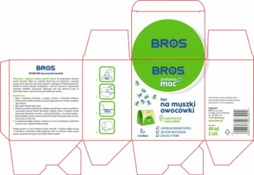BROS GREEN POWER ФРУКТОВАЯ МУХА ЛИПКАЯ 2 ШТ.