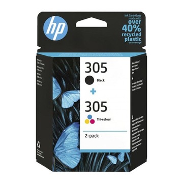 HP 305 Черные чернила 2 мл, Цветные 2 мл 6ZD17AE