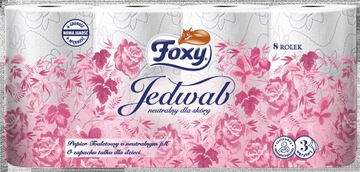 FOXY PAPIER JEDWAB RÓŻOWY 8 ROLEK