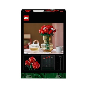 LEGO ICONS 10328 Bukiet róż na walentynki / Kwiaty Lego idealny prezent