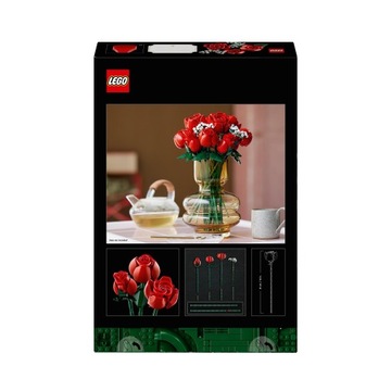 LEGO ICONS 10328 БУКЕТ РОЗ ЦВЕТЫ БЛОКИ ПОДАРОК