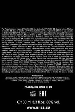 BI-ES DYNAMIX FOR MAN 100ml Eau de Toilette