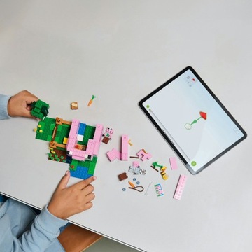 2IN1 подарочный набор Lego Lego Minecraft House Piglek и сумка для ребенка