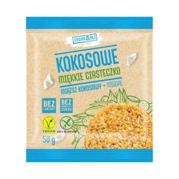 Тістечко Кокосове з мигдалем 50 г - Frank&Oli