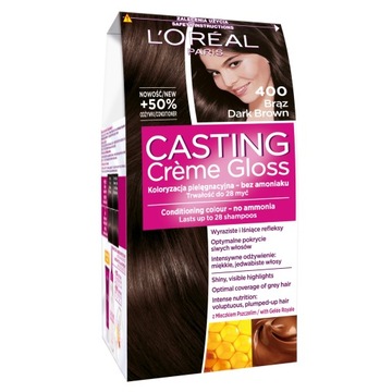 L'Oreal Paris Casting Creme Gloss 400 Brąz farba do włosów