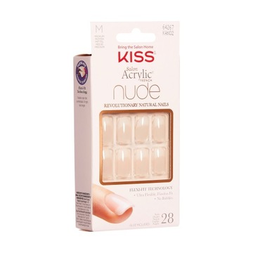 KISS Salon Искусственные ногти акрил French Nude - Graceful Mm) 1 упаковка (28 шт)
