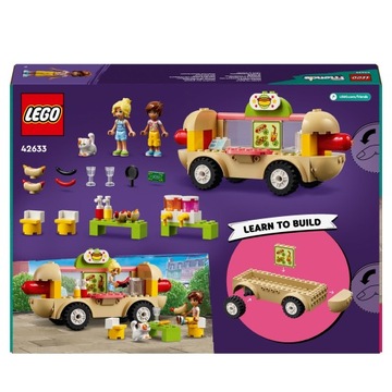 LEGO Friends 42633 Мобильный фургон с едой и сосисками для хот-догов 100 часов 4+