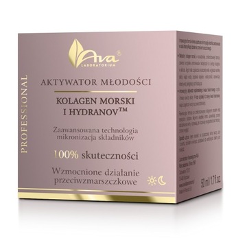 KOLAGEN MORSKI I HYDRANOV krem przeciwzmarszczkowy Ava aktywator młodości
