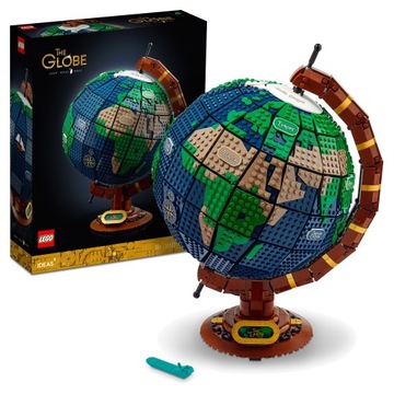 Klocki LEGO Ideas 21332 GLOBUS Mapa Świata Komunia
