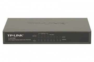 TP-Link TL-SG1008P 8-портовый гигабитный коммутатор с 4 портами PoE