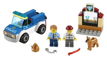 LEGO CITY 60241 Полицейская машина Полицейский отряд с собакой-ограбителем Сумка с кубиками 4+