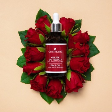 Масло для лица Orientana с японской розой и шафраном
