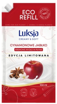 Mydło Luksja Cynamonowy, Jabłkowy 900 ml 150 g