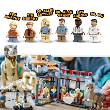 LEGO JURASSIC WORLD ПОСЕТИТЕЛЬСКИЙ ЦЕНТР АТАКА ТИРАННОЗАВРОВ И РАПТОРОВ 76961