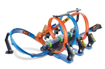 Трек автомобільний Hot Wheels Pętle grozy 1:64 з машинкою різнокольоровий (новий з дефектом)